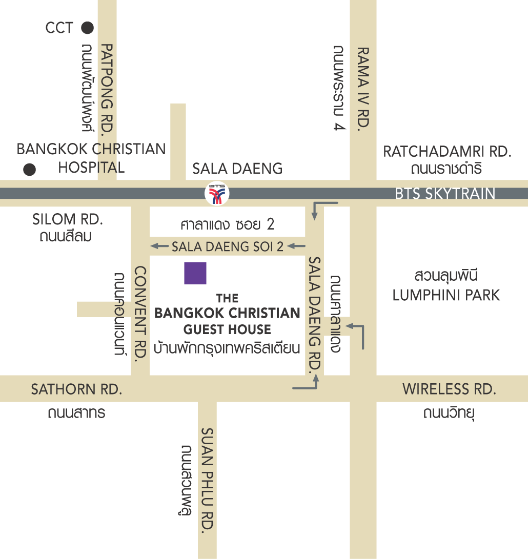 Bangkok Christian map